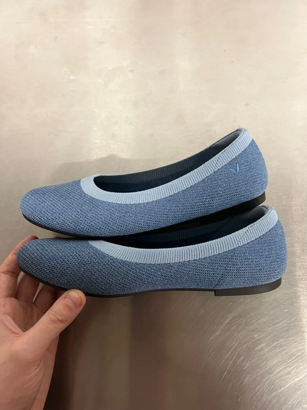 Vivaia Claire Round Toe Flats Knit Women’s 39